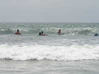 John Shannon Kelly BDL Kayla in surf at Carlsbad beach 7-30-05