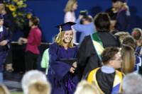 Shannon accepting diploma at her graduation in El Dorado Hills 5-27-05